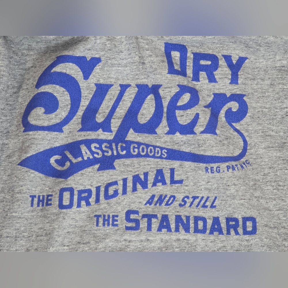 3 Superdry Men's Hoodies 2X in Blue, Navy, and Gray Hardly Worn. EXCELLENT USED - Picture 4 of 10
